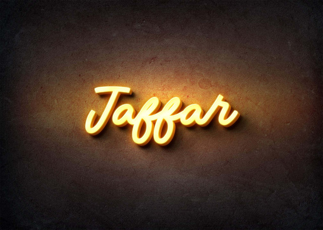 Free photo of Glow Name Profile Picture for Jaffar