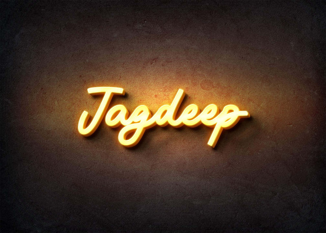 Free photo of Glow Name Profile Picture for Jagdeep