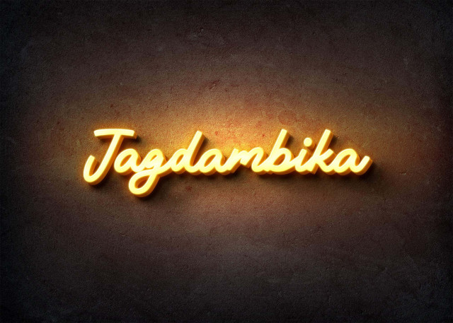 Free photo of Glow Name Profile Picture for Jagdambika