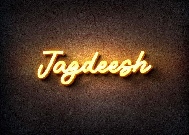 Free photo of Glow Name Profile Picture for Jagdeesh