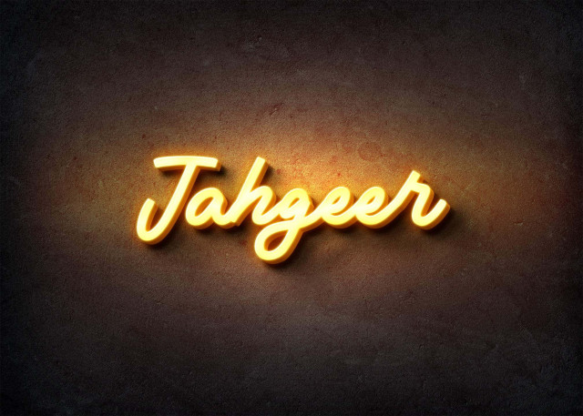Free photo of Glow Name Profile Picture for Jahgeer