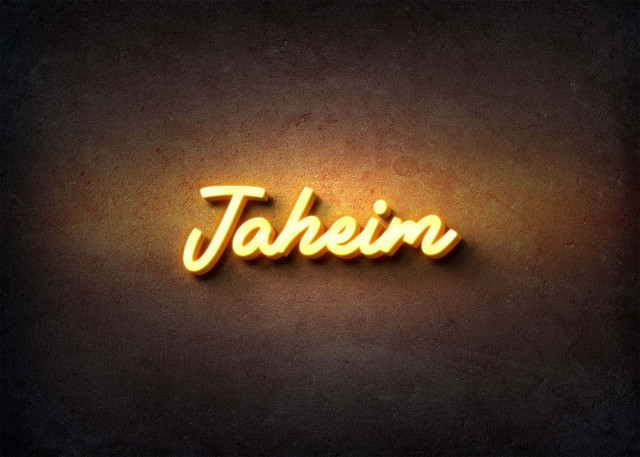 Free photo of Glow Name Profile Picture for Jaheim