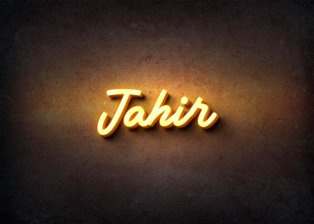 Free photo of Glow Name Profile Picture for Jahir