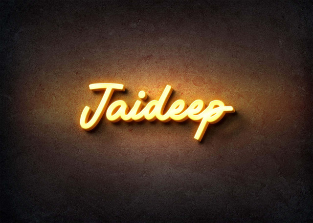 Free photo of Glow Name Profile Picture for Jaideep
