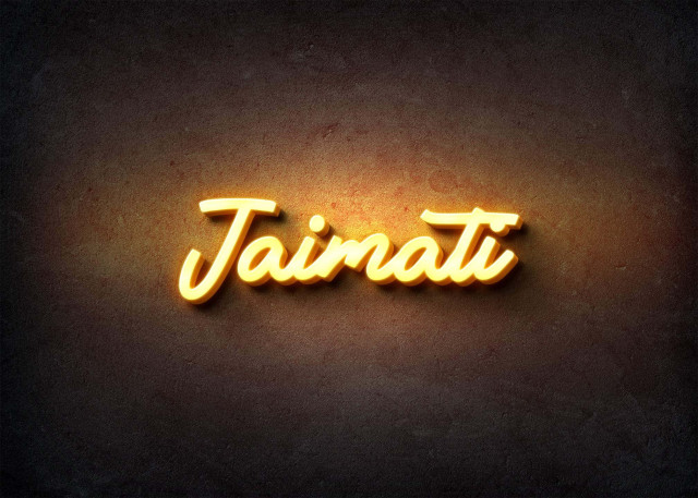 Free photo of Glow Name Profile Picture for Jaimati