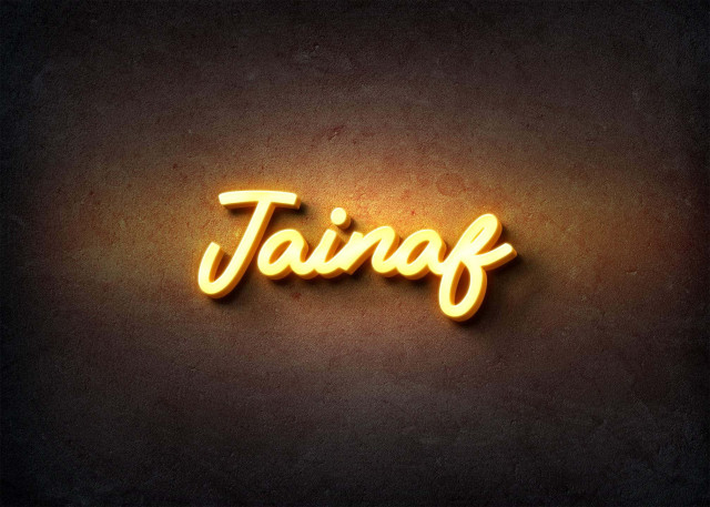 Free photo of Glow Name Profile Picture for Jainaf