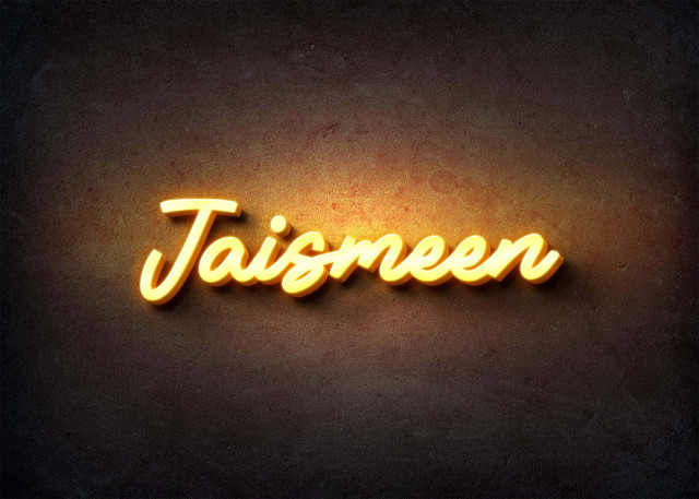 Free photo of Glow Name Profile Picture for Jaismeen