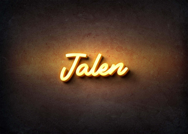 Free photo of Glow Name Profile Picture for Jalen