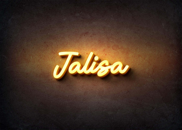 Free photo of Glow Name Profile Picture for Jalisa