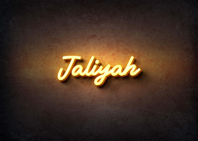 Free photo of Glow Name Profile Picture for Jaliyah