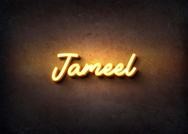 Free photo of Glow Name Profile Picture for Jameel