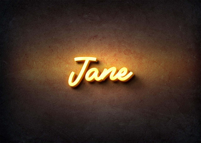 Free photo of Glow Name Profile Picture for Jane