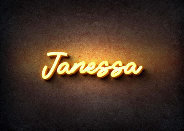 Free photo of Glow Name Profile Picture for Janessa