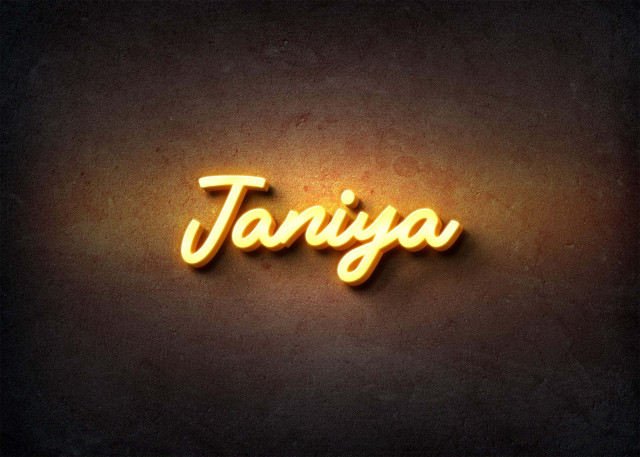 Free photo of Glow Name Profile Picture for Janiya