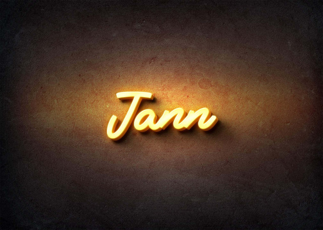 Free photo of Glow Name Profile Picture for Jann