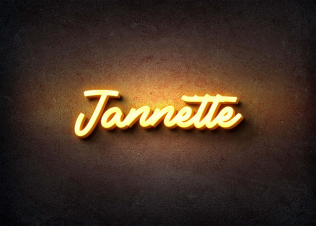 Free photo of Glow Name Profile Picture for Jannette