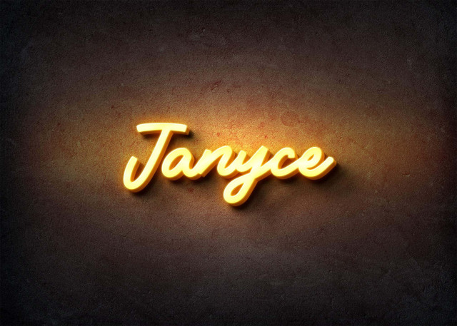 Free photo of Glow Name Profile Picture for Janyce