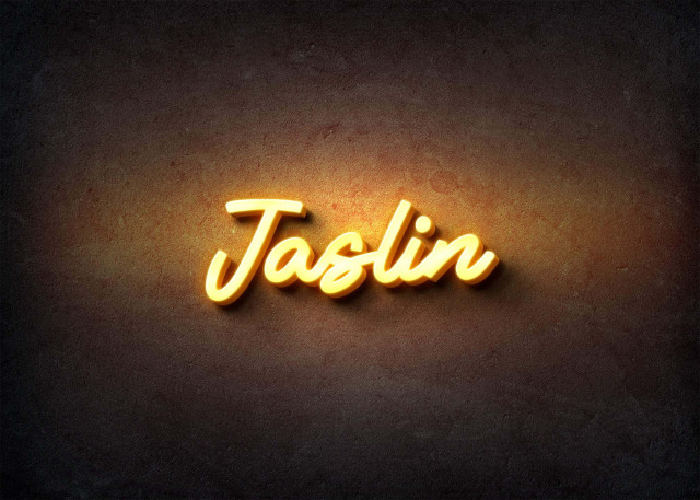 Free photo of Glow Name Profile Picture for Jaslin