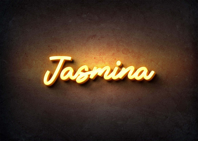Free photo of Glow Name Profile Picture for Jasmina