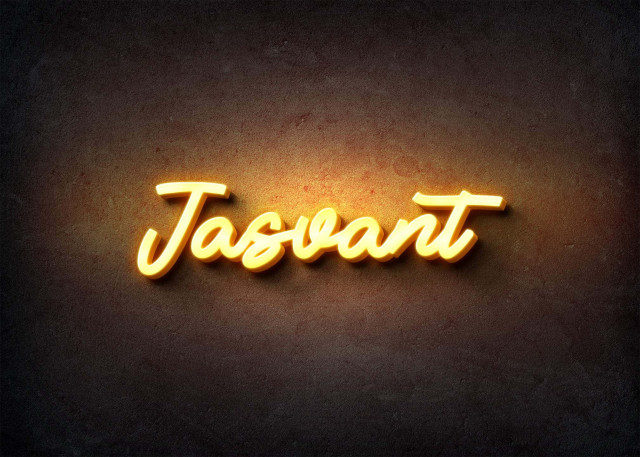 Free photo of Glow Name Profile Picture for Jasvant