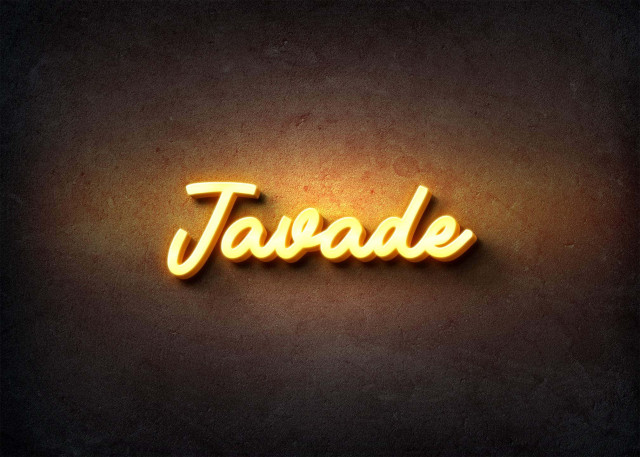 Free photo of Glow Name Profile Picture for Javade