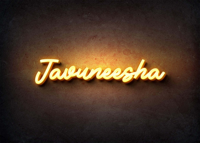 Free photo of Glow Name Profile Picture for Javuneesha