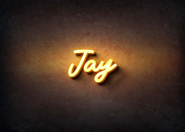 Free photo of Glow Name Profile Picture for Jay