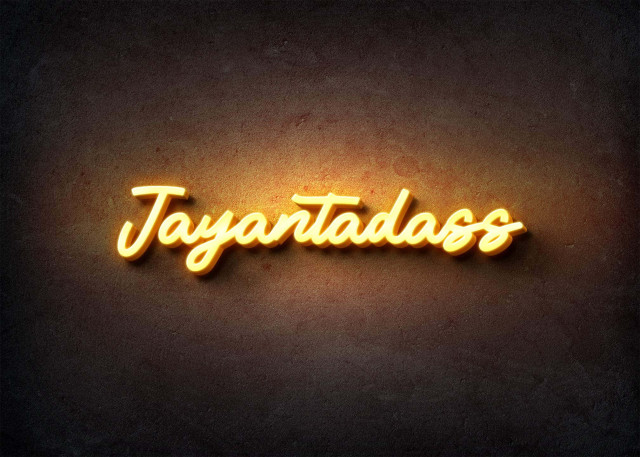 Free photo of Glow Name Profile Picture for Jayantadass