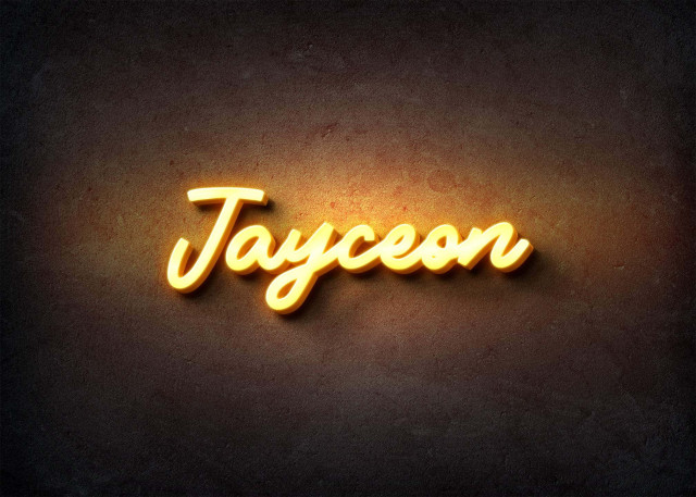 Free photo of Glow Name Profile Picture for Jayceon