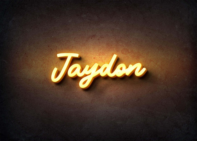Free photo of Glow Name Profile Picture for Jaydon