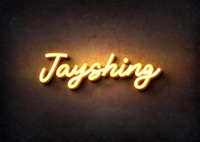 Free photo of Glow Name Profile Picture for Jayshing