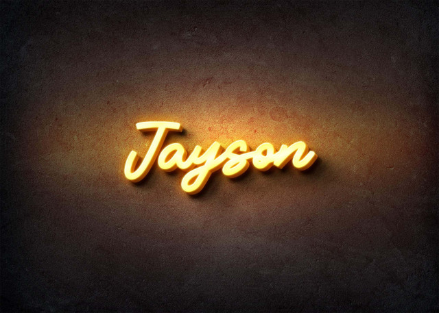 Free photo of Glow Name Profile Picture for Jayson