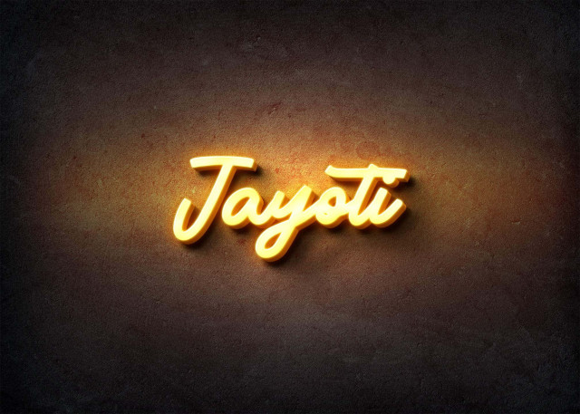 Free photo of Glow Name Profile Picture for Jayoti
