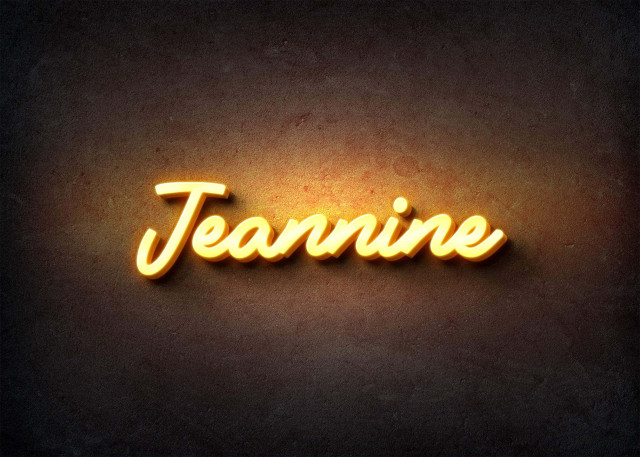 Free photo of Glow Name Profile Picture for Jeannine