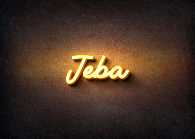 Free photo of Glow Name Profile Picture for Jeba