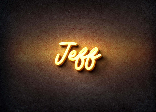 Free photo of Glow Name Profile Picture for Jeff