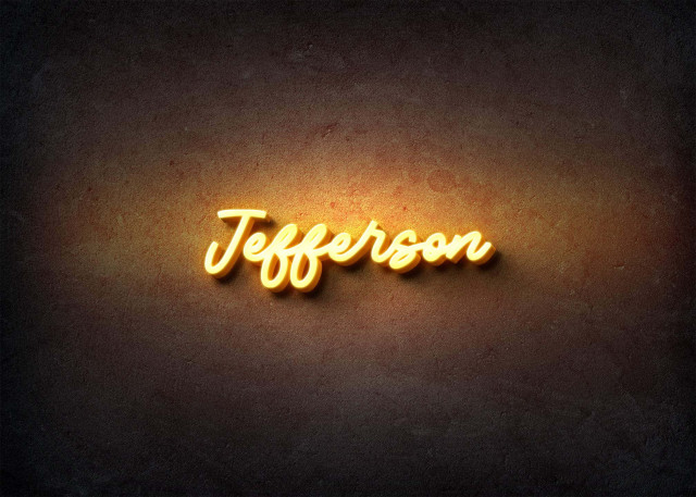Free photo of Glow Name Profile Picture for Jefferson