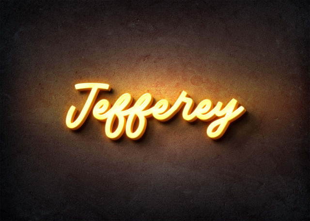 Free photo of Glow Name Profile Picture for Jefferey