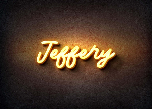Free photo of Glow Name Profile Picture for Jeffery