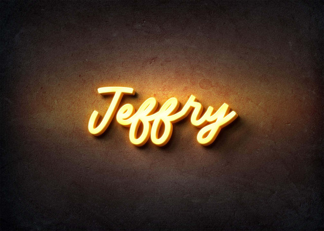 Free photo of Glow Name Profile Picture for Jeffry