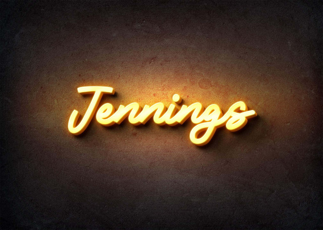 Free photo of Glow Name Profile Picture for Jennings