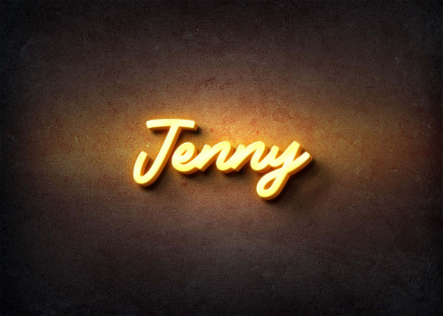 Free photo of Glow Name Profile Picture for Jenny