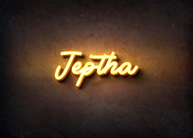 Free photo of Glow Name Profile Picture for Jeptha