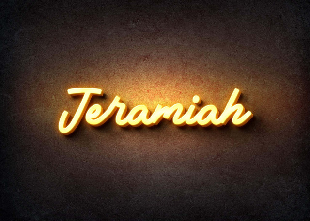 Free photo of Glow Name Profile Picture for Jeramiah