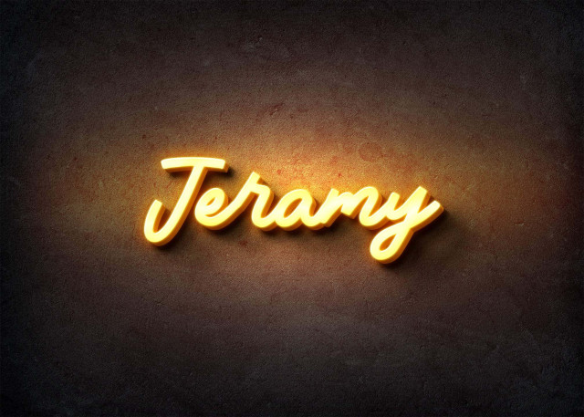 Free photo of Glow Name Profile Picture for Jeramy