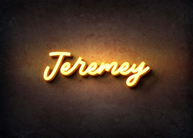 Free photo of Glow Name Profile Picture for Jeremey