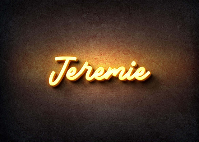 Free photo of Glow Name Profile Picture for Jeremie