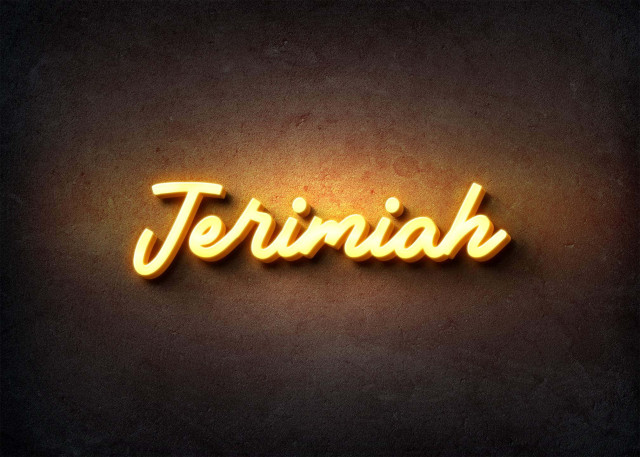 Free photo of Glow Name Profile Picture for Jerimiah