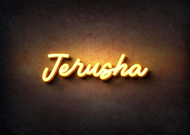 Free photo of Glow Name Profile Picture for Jerusha