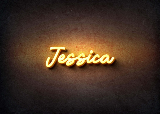 Free photo of Glow Name Profile Picture for Jessica